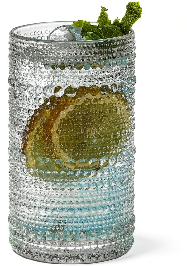 Moretoes Vintage Hobnail Drinking Glasses Set-0