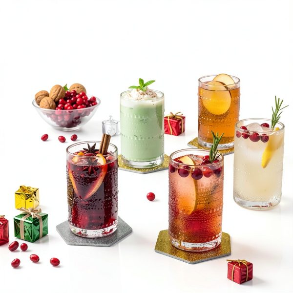 Moretoes Vintage Hobnail Drinking Glasses Set-1