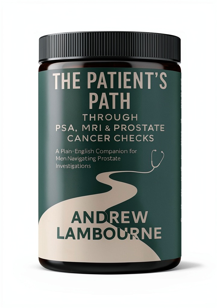 Kindle book cover for The Patient's Path Through prostate health guide