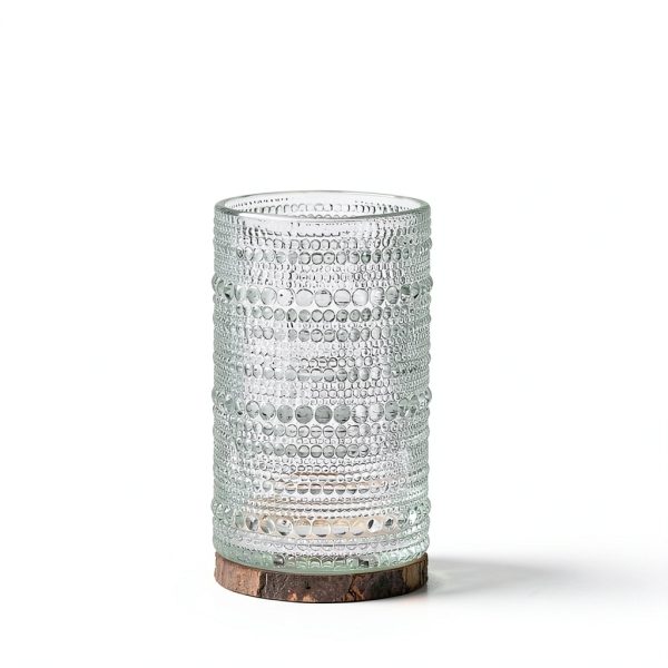 Moretoes Vintage Hobnail Drinking Glasses Set-2