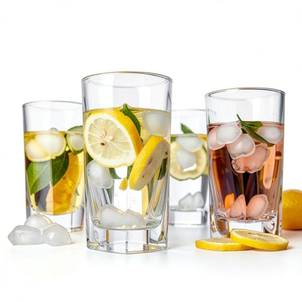 Le'raze BPA-Free Glass Drinkware Set Kitchen Dining-8