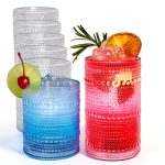 AltarreT Vintage Hobnail Drinking Glasses Set-0