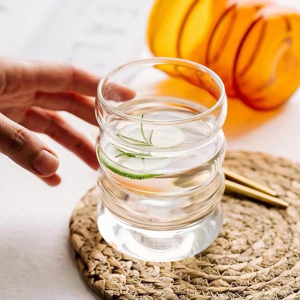 Ework4U Clear Drinking Glasses Set 14oz-6
