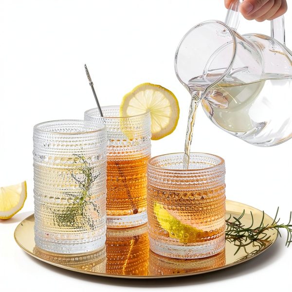 Hlukana Clear Glass Water Glasses-6