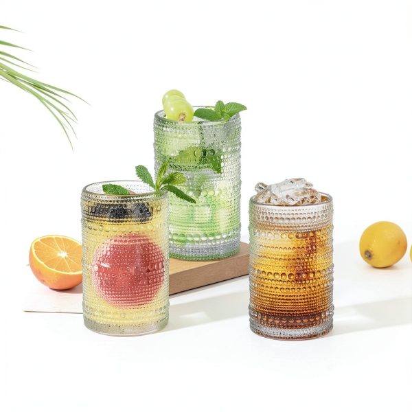 FULGNU Clear Glass Highball Glasses Set-4