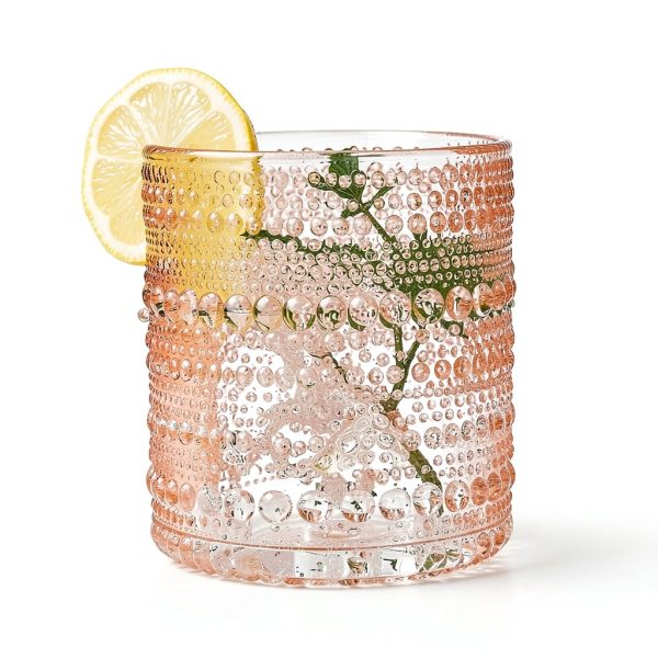 Rose Gold Vintage Drinking Glasses Kate Aspen-5