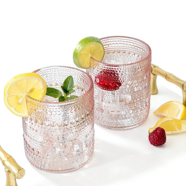 Rose Gold Vintage Drinking Glasses Kate Aspen-1