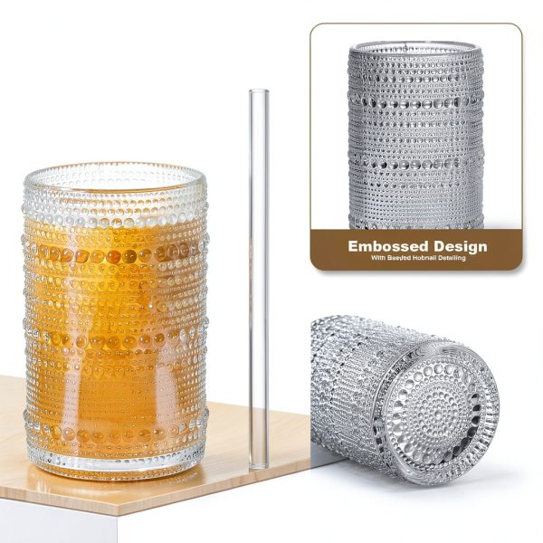 FULGNU Clear Glass Highball Glasses Set-2