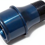 Meziere Aluminum Water Pump Adapter Blue WP1175B-0