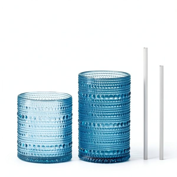 FULGNU DeepBlue Glass Cups Set-2