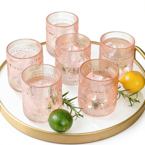 Rose Gold Vintage Drinking Glasses Kate Aspen-2