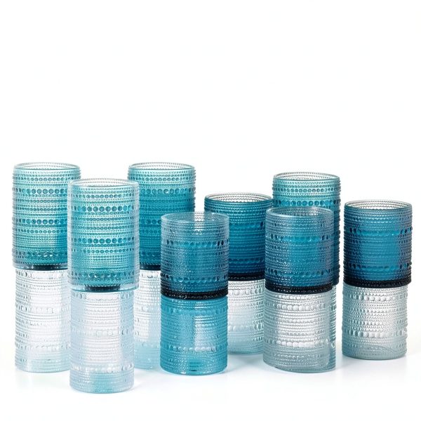 FULGNU DeepBlue Glass Cups Set-1