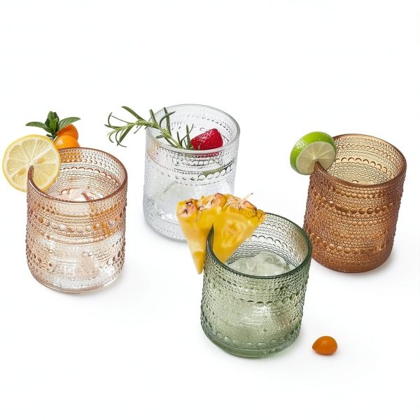 Rose Gold Vintage Drinking Glasses Kate Aspen-3