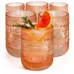 Rose Gold Vintage Drinking Glasses Kate Aspen-0