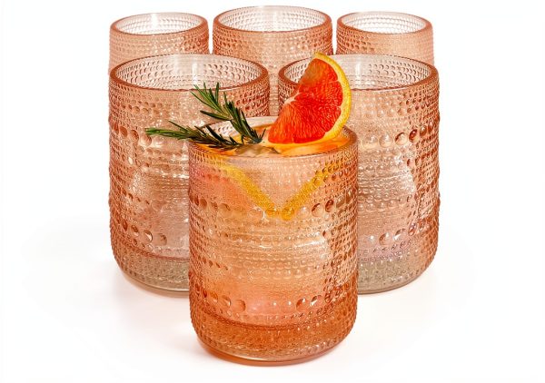 Rose Gold Vintage Drinking Glasses Kate Aspen-0