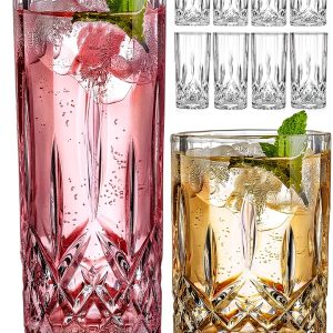 Clear Cocktail Set Qipecedm Drinkware Lead Free-0