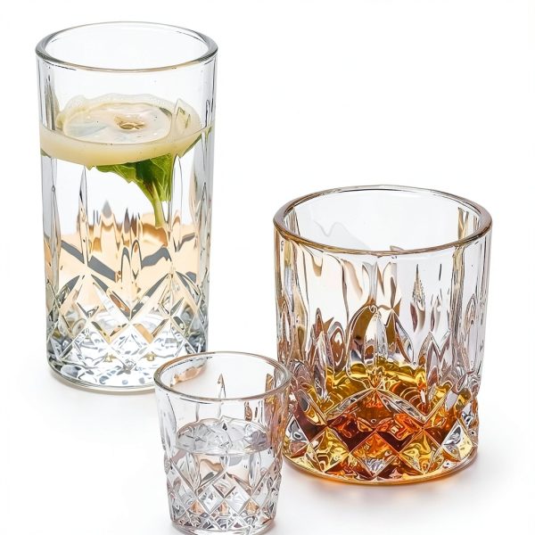 Clear Cocktail Set Qipecedm Drinkware Lead Free-6