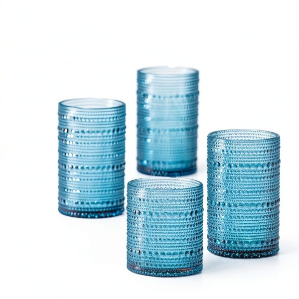 FULGNU DeepBlue Glass Cups Set-3