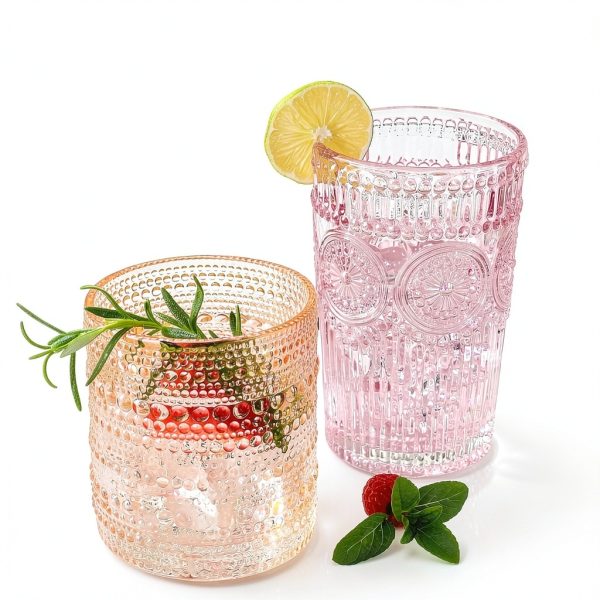Rose Gold Vintage Drinking Glasses Kate Aspen-8