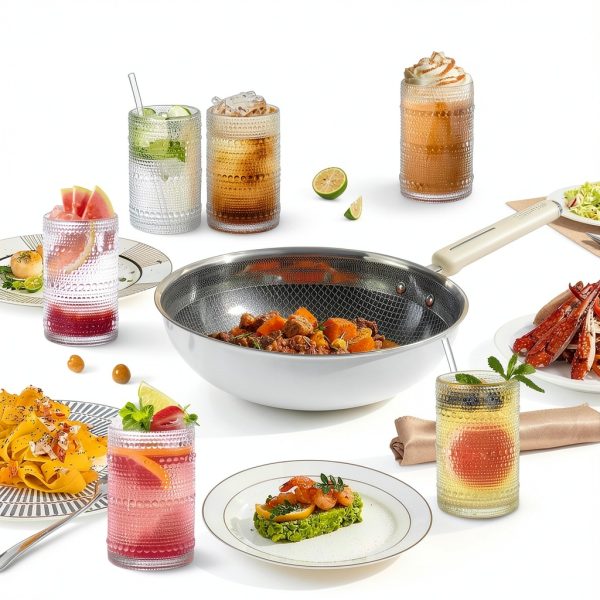 FULGNU Clear Glass Highball Glasses Set-5