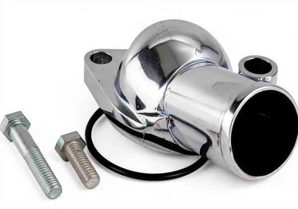Spectre Water Pump Fitting for Chevy V8 1966-1995 Chrome OEM Fit-0