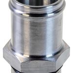 Moroso 1-1/4 Inch Aluminum Adapter 63521 Silver Anodized-0