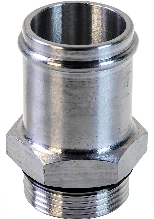Moroso 1-1/4 Inch Aluminum Adapter 63521 Silver Anodized-0