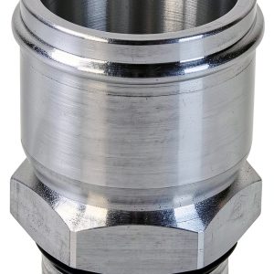 Moroso 16mm Aluminum Water Pump Fitting Barbed Silver Model 63522-0