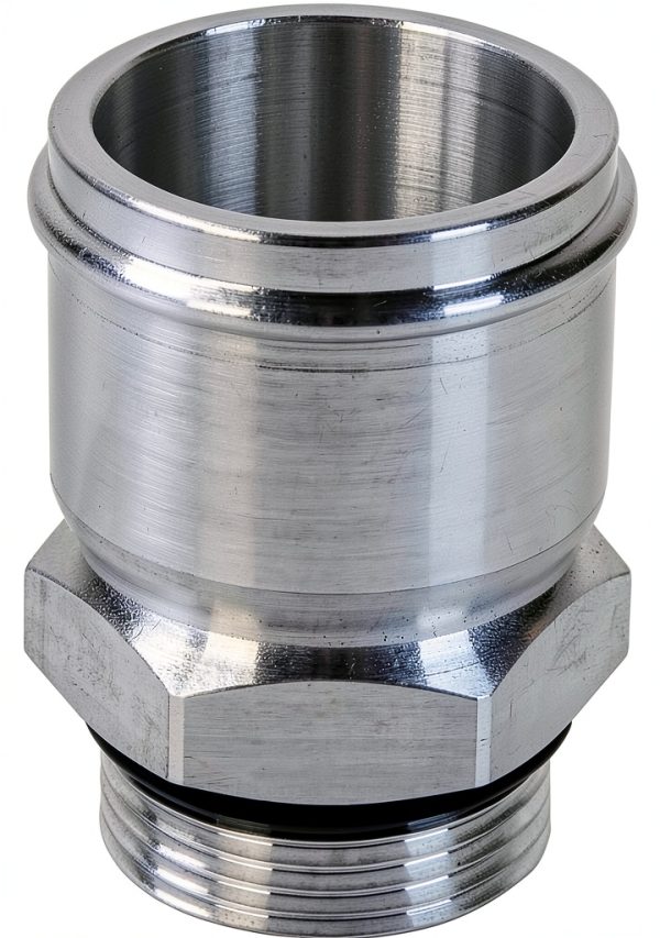 Moroso 16mm Aluminum Water Pump Fitting Barbed Silver Model 63522-0