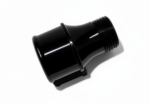 Meziere 1.75" Aluminum Barb Water Pump Fitting Black Anodized WP1175S-0