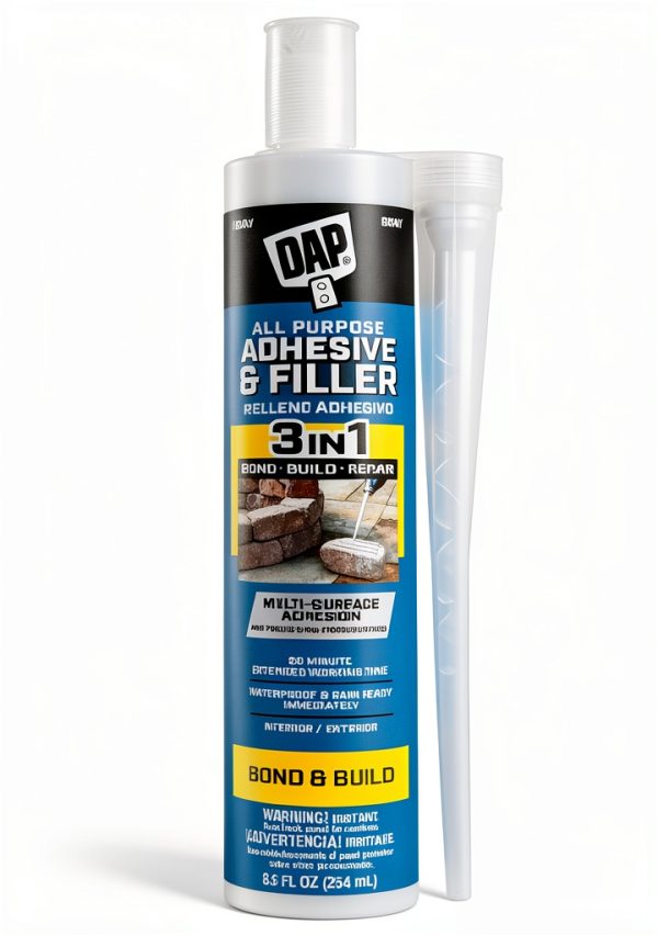 DAP All Purpose Adhesive and Filler Gray 8.6 Oz Epoxy Waterproof-0
