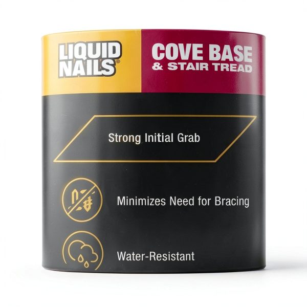 Liquid Nails CB-10 Cove Base and Stair Tread Adhesive 10oz Cartridge-2