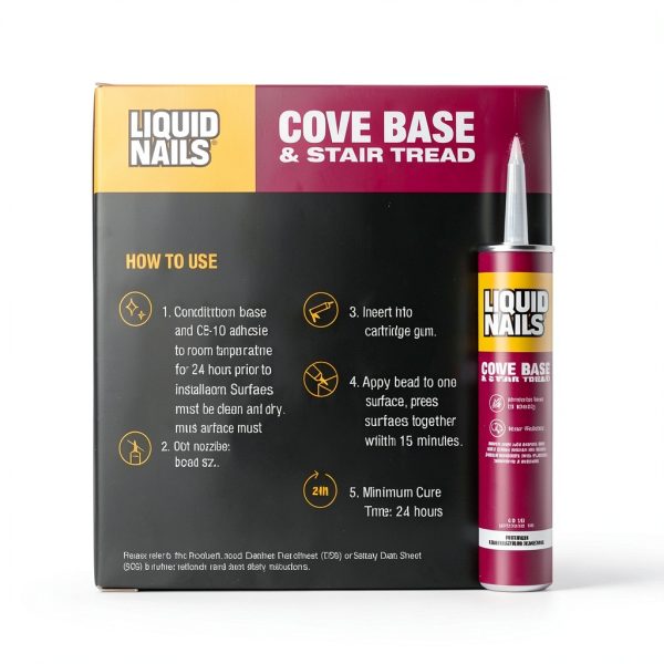 Liquid Nails CB-10 Cove Base and Stair Tread Adhesive 10oz Cartridge-3