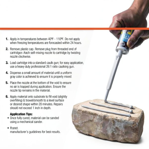 DAP All Purpose Adhesive and Filler Gray 8.6 Oz Epoxy Waterproof-2